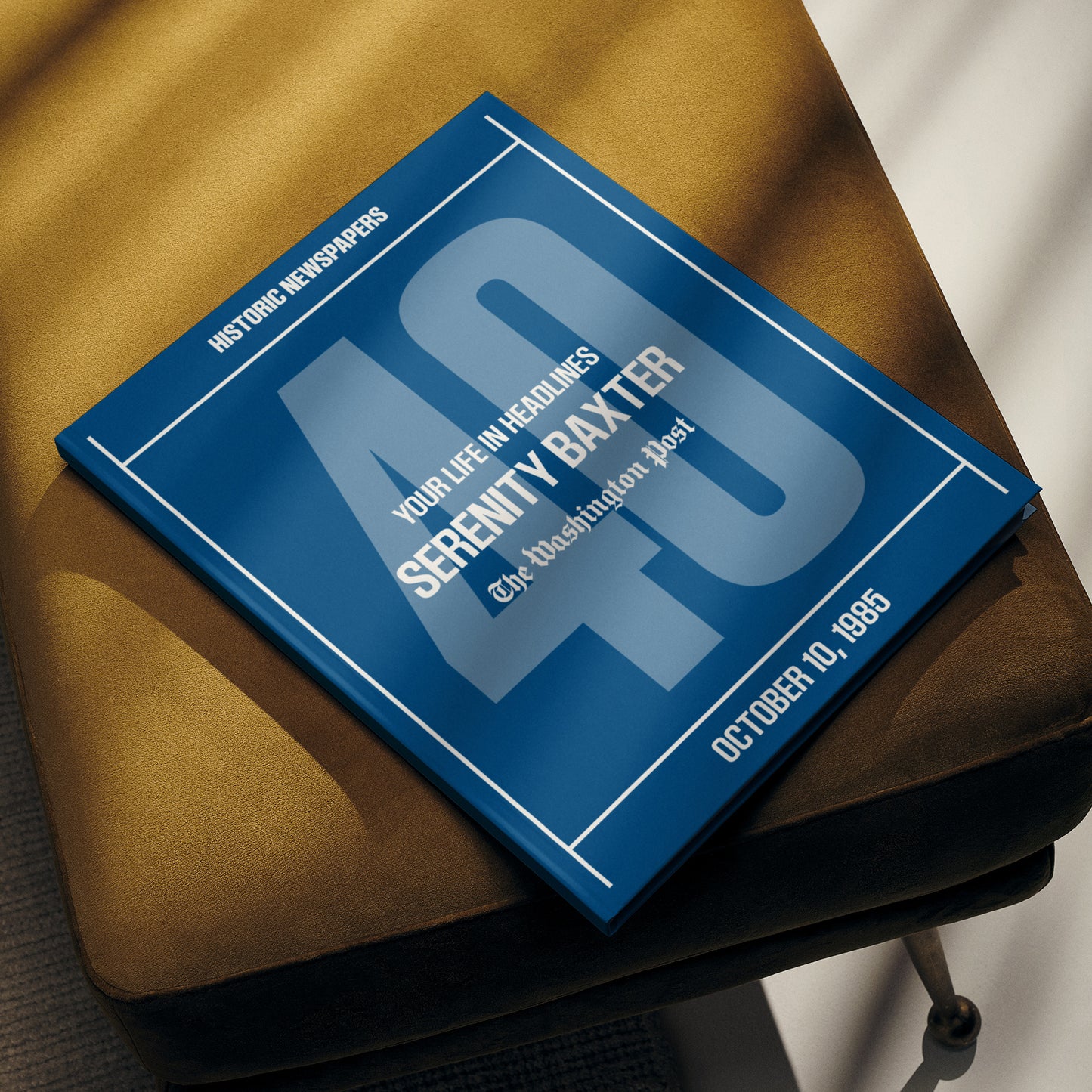 40th Milestone Birthday Newspaper Book