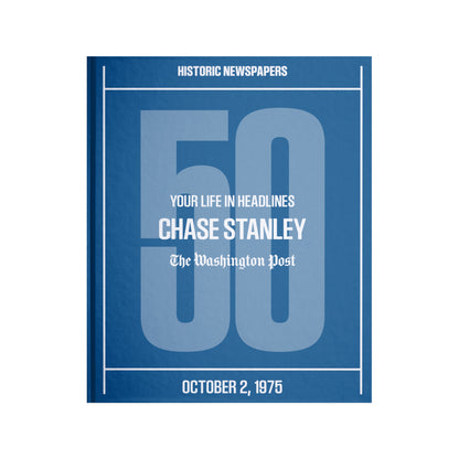 50th Milestone Birthday Newspaper Book