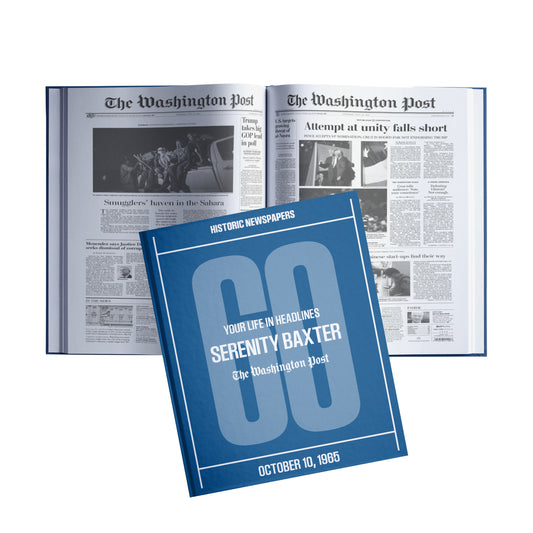 60th Milestone Birthday Newspaper Book