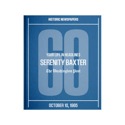 60th Milestone Birthday Newspaper Book