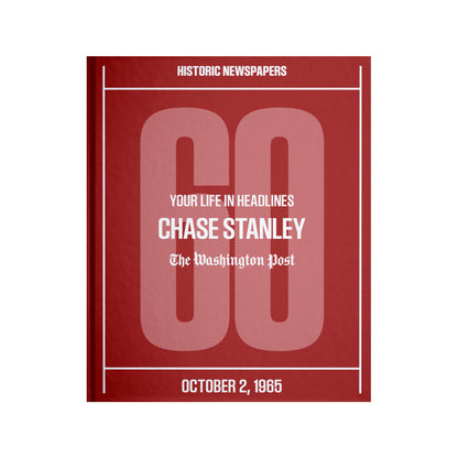 60th Milestone Birthday Newspaper Book