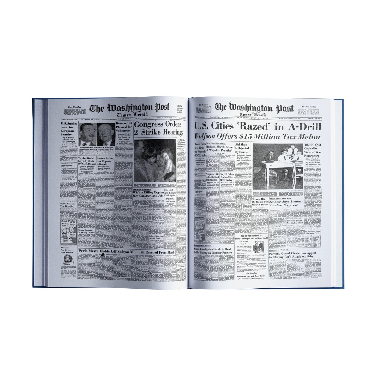 70th Milestone Birthday Newspaper Book