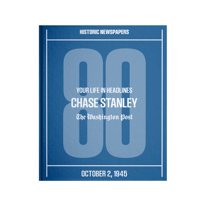80th Milestone Birthday Newspaper Book