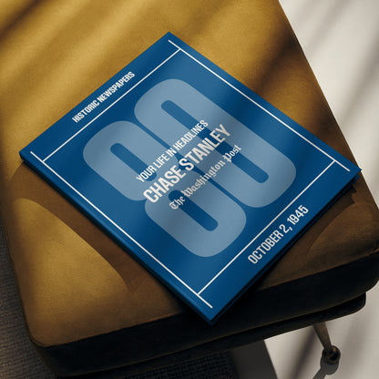 80th Milestone Birthday Newspaper Book