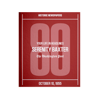80th Milestone Birthday Newspaper Book