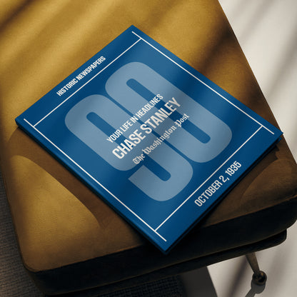 90th Milestone Birthday Newspaper Book