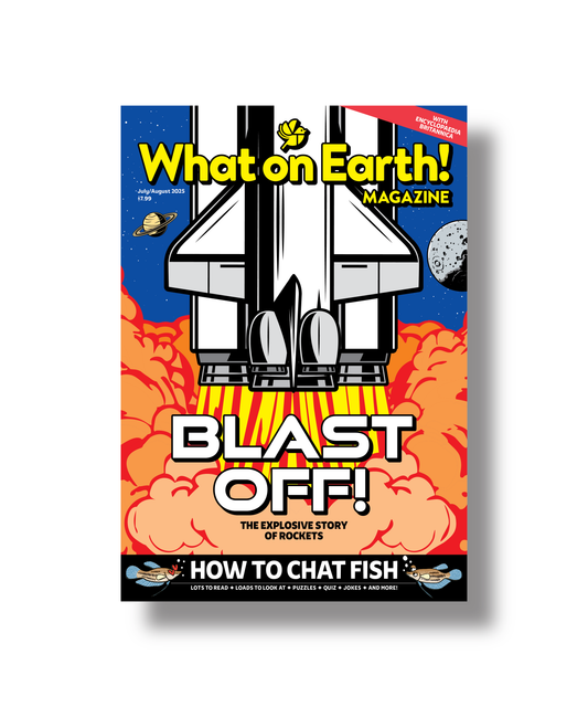 Blast Off kids magazine covers rockets space exploration July August 2025