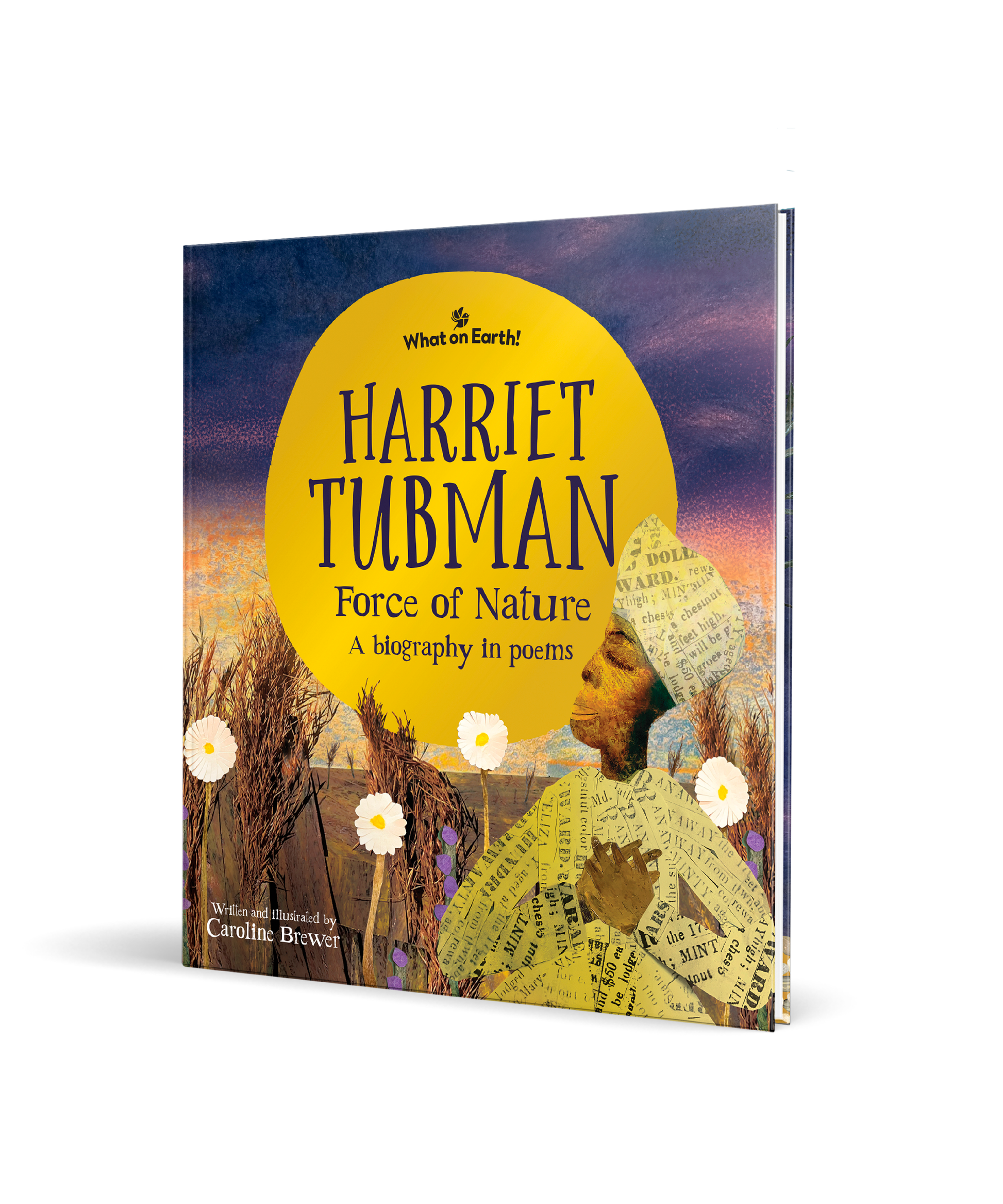 Harriet Tubman illustrated book cover children biography historical figure