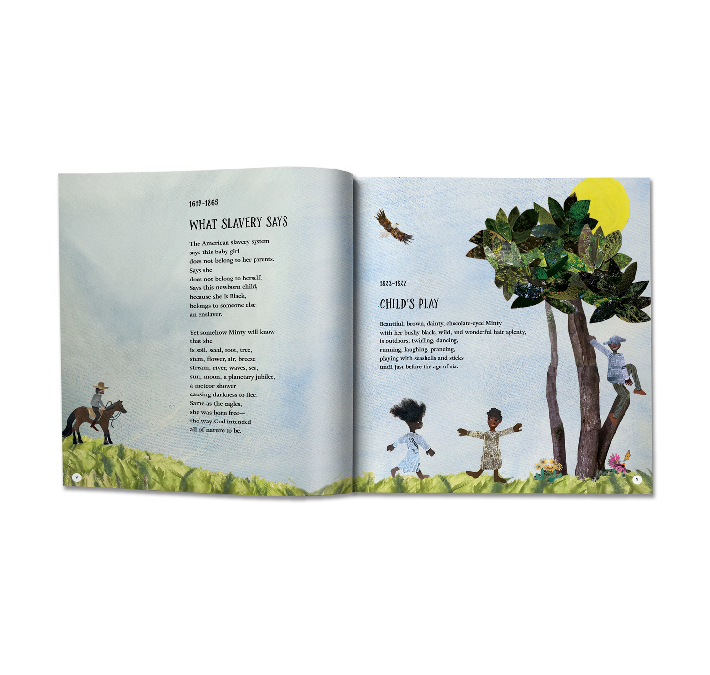 Harriet Tubman illustrated book pages children biography historical figure