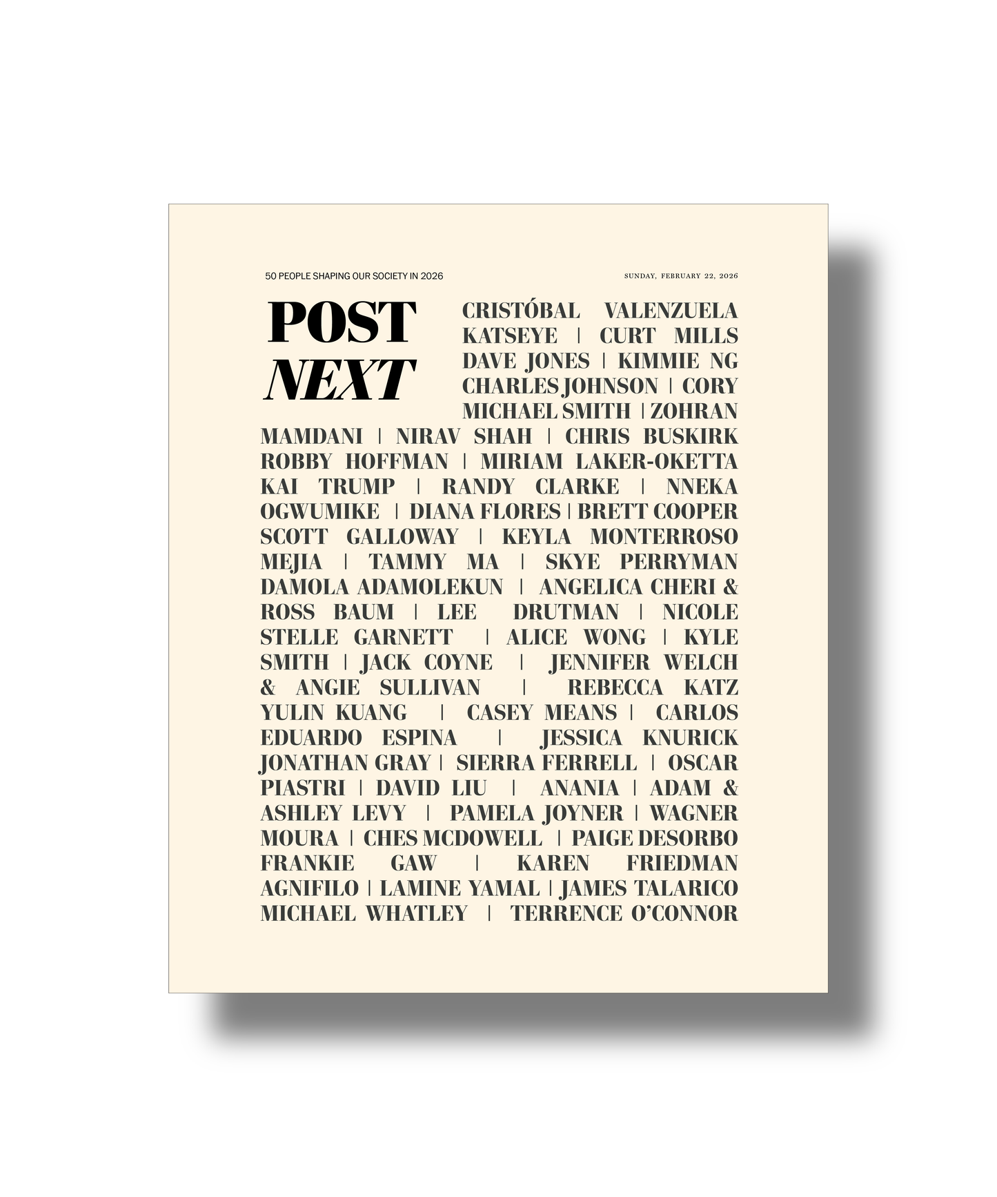 PostNext 2026 Magazine | Future Leaders | Washington Post | Design