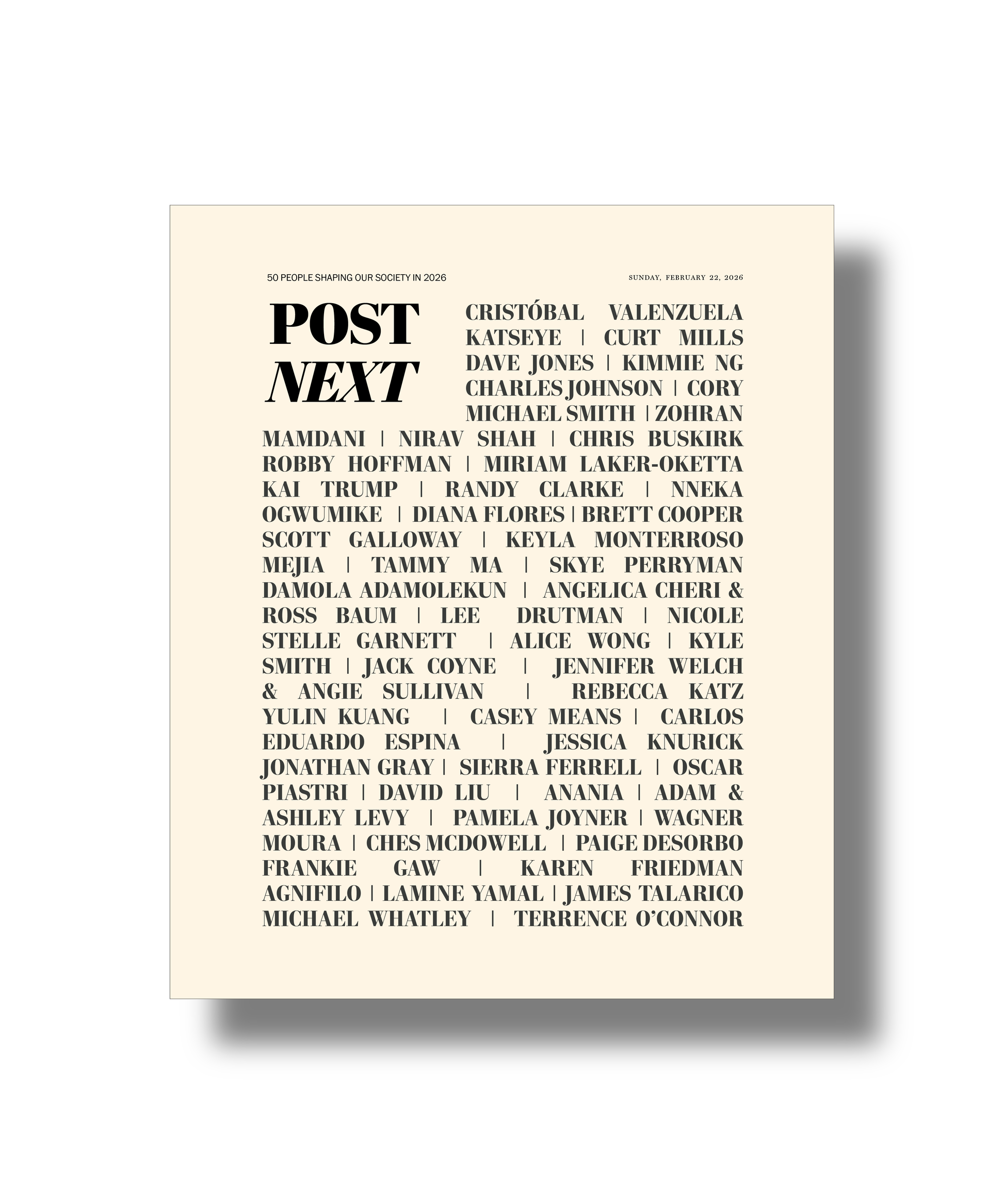 PostNext 2026 Magazine | Future Leaders | Washington Post | Design