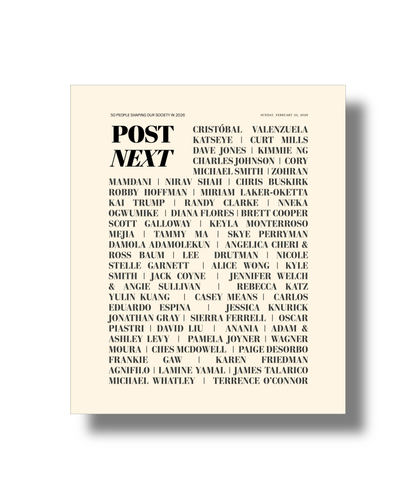 PostNext 2026 Magazine | Future Leaders | Washington Post | Design