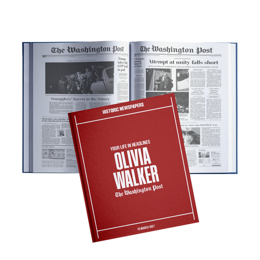 Personalized Birthday Newspaper Book