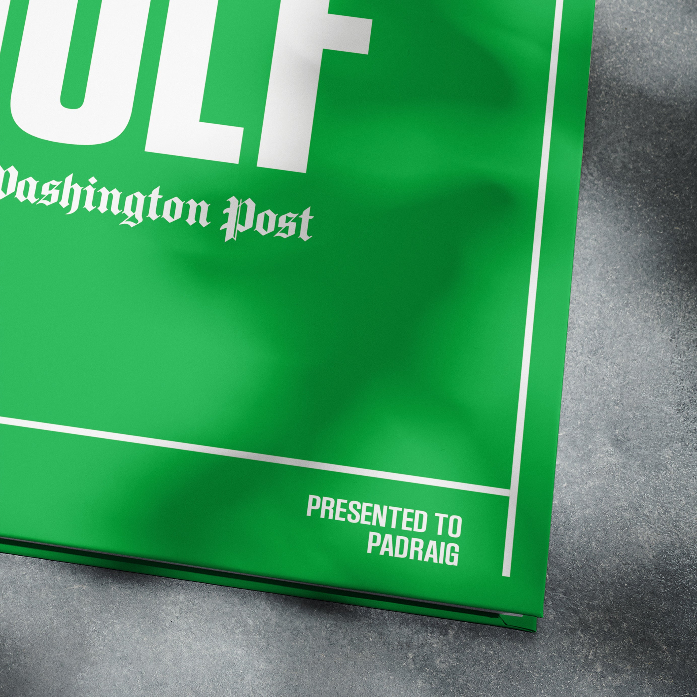 The History of Golf | Unique Custom Gift | The Washington Post