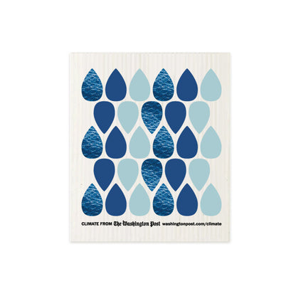 Swedish Dishcloth Raindrops