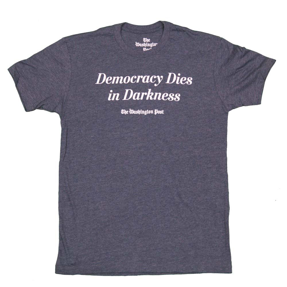 'Democracy Dies in Darkness' Washington Post T-shirt (heather navy)
